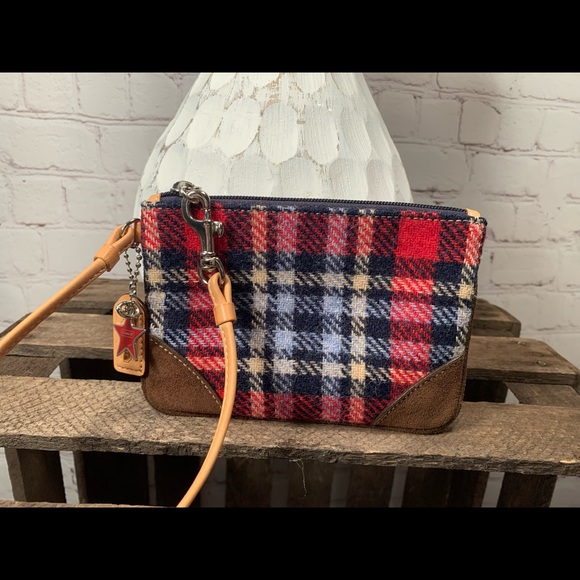 Coach Plaid Wool Wristlet Coin Change Purse(EUC) - Picture 8 of 16